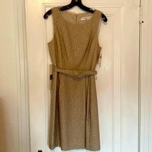 Trina Turk Dress Classic Style Taupe/Gray